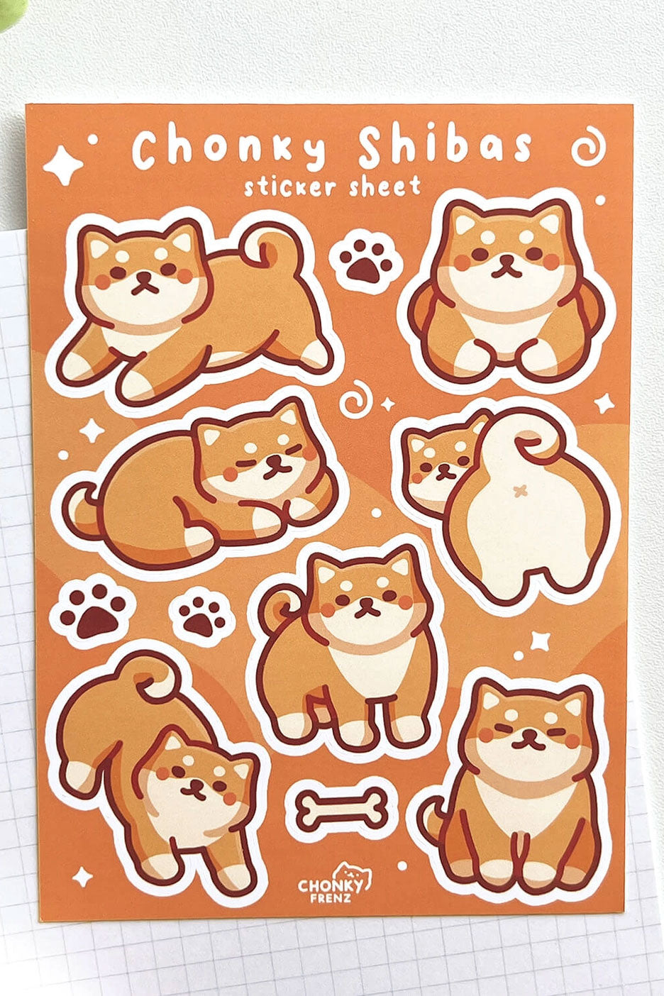 Chonky Shibas - Sticker Sheet