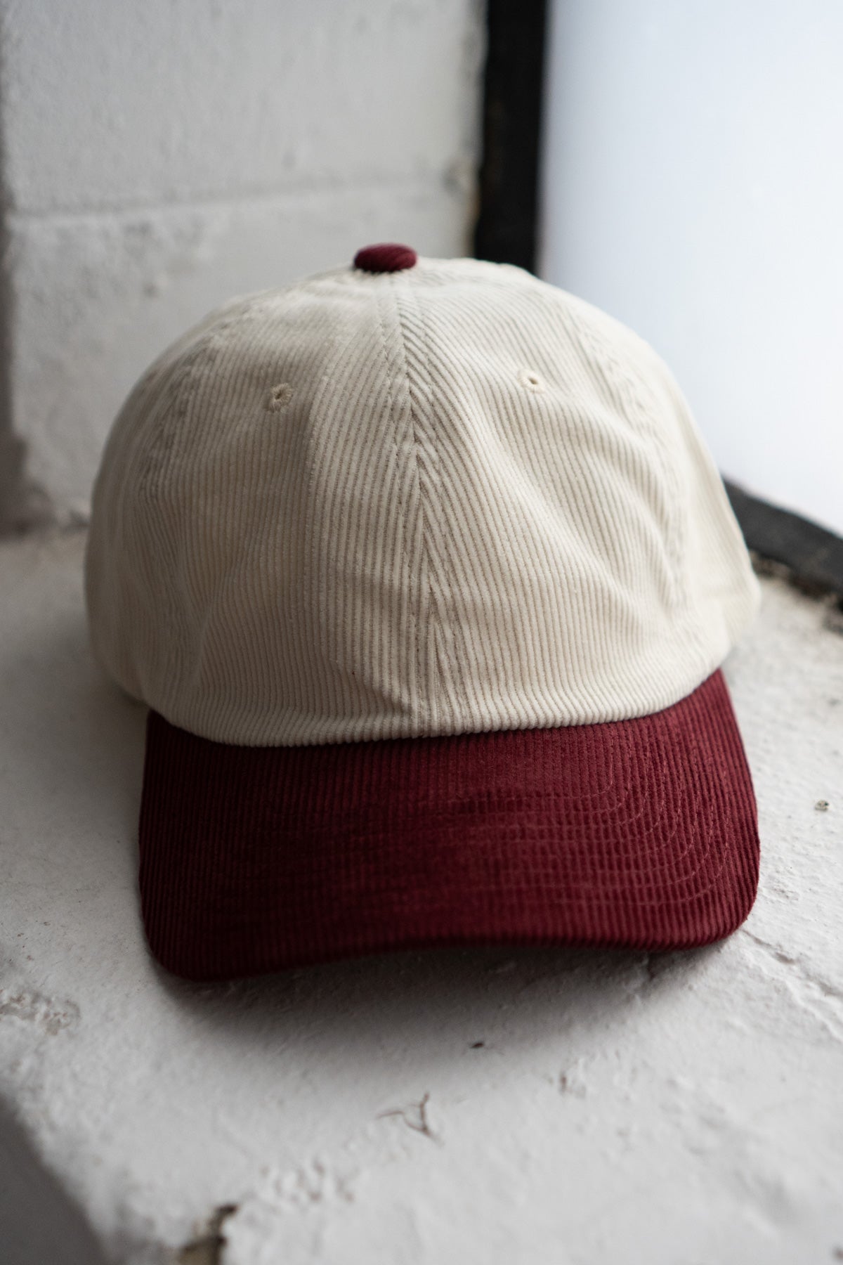 Casquette Uni en Velours Côtelé 