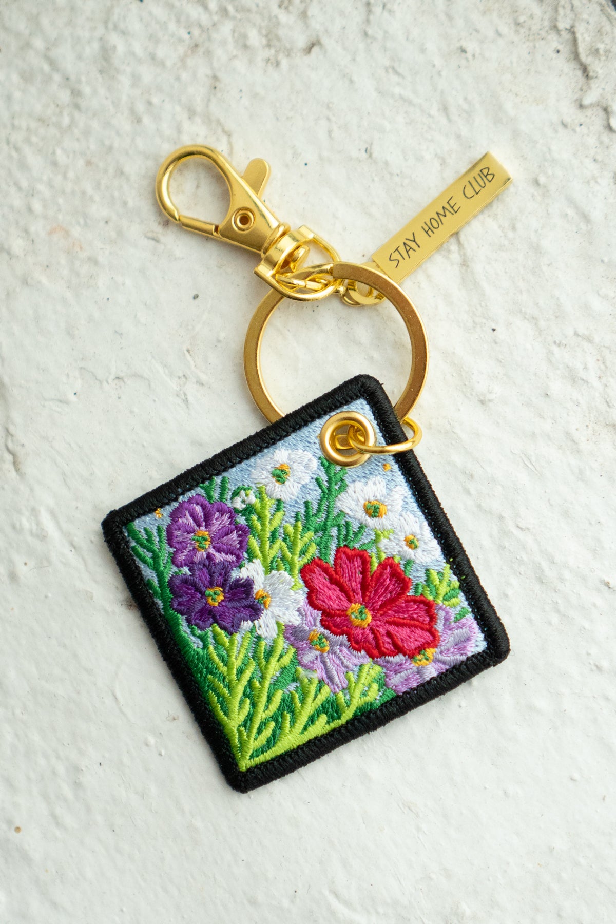 Cosmos - October Birth Flower Keychain
