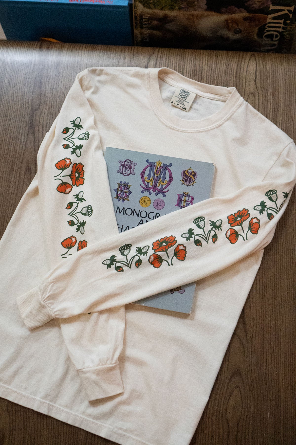 Poppy Pattern Long Sleeve Tee