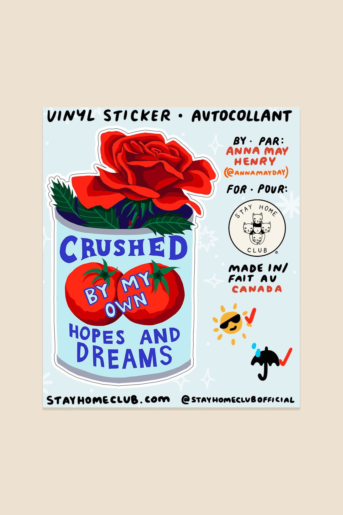 Crushed Vinyl Sticker