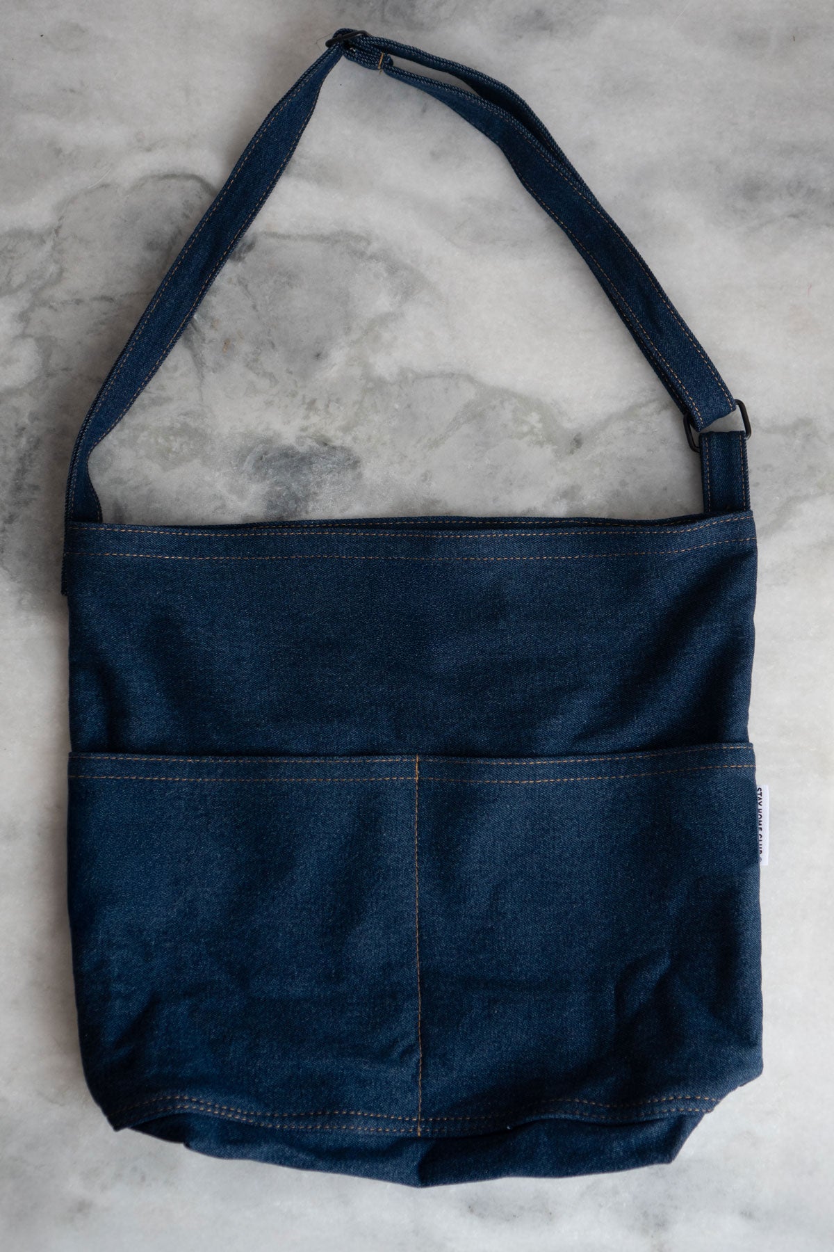 Patched Denim Pocket Tote - Pick Your Patch