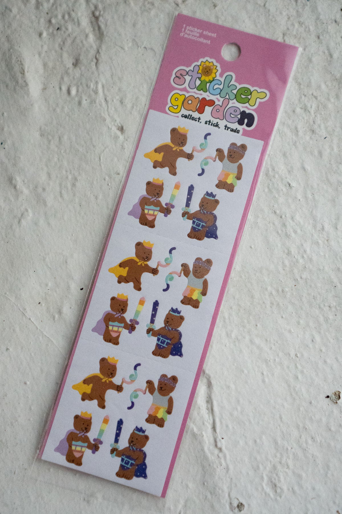 Dress-Up Play Bears - Shimmery Sticker Strip