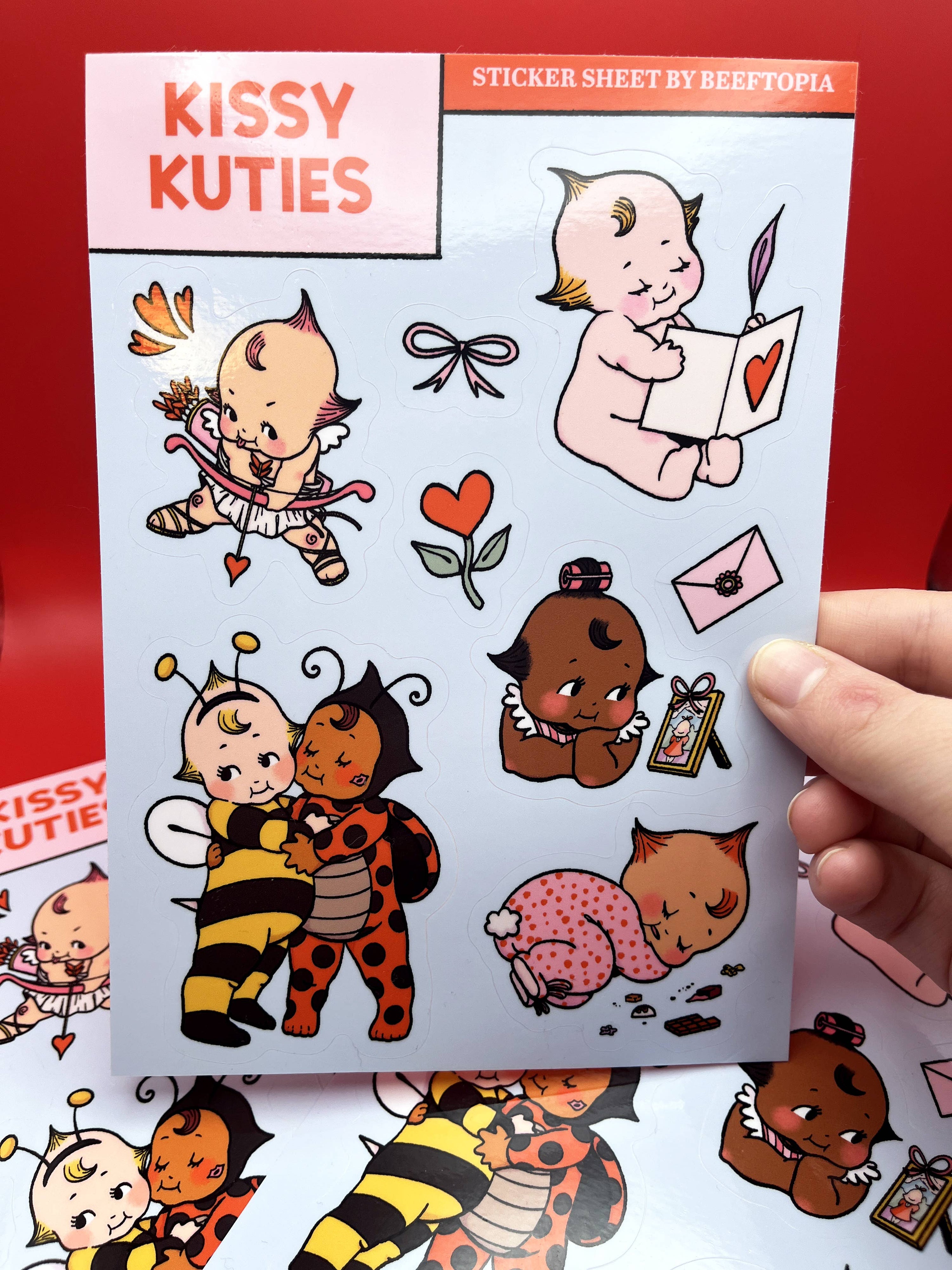 Kissy Kuties Sticker Sheet