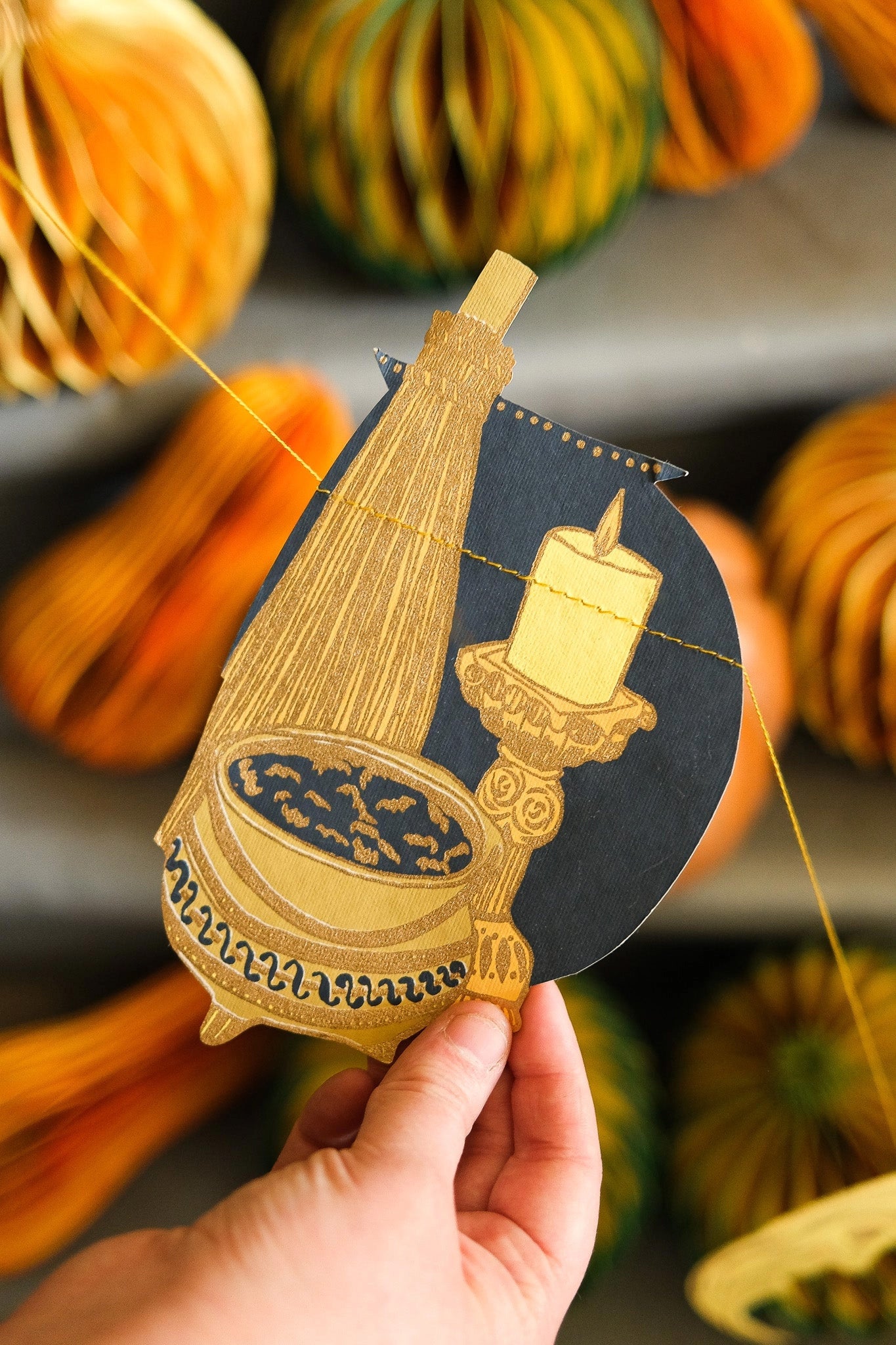 Samhain Screen Printed and Sewn Garland