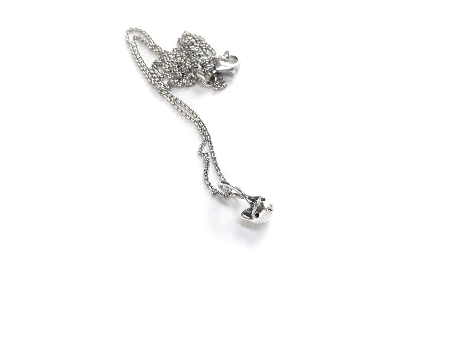 Tiny Cat Head Necklace