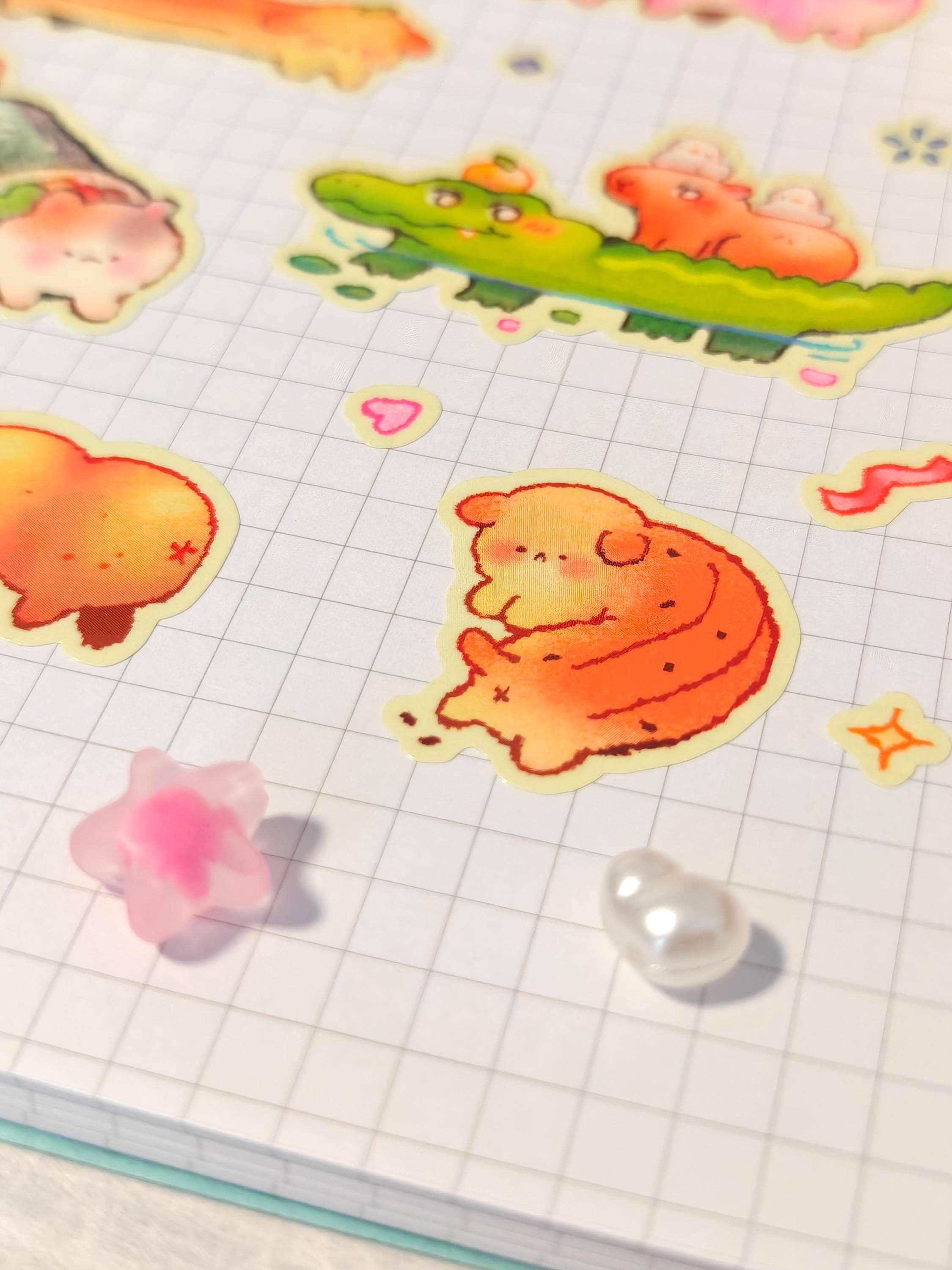 Feuille D'Autocollants Transparent 'Long Friends'