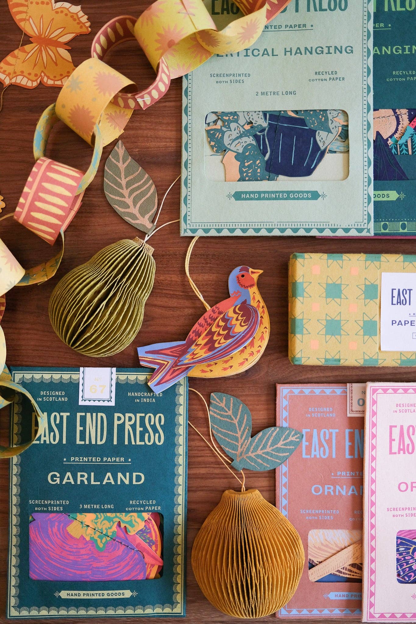 Vegetables Screen Printed and Sewn Garland