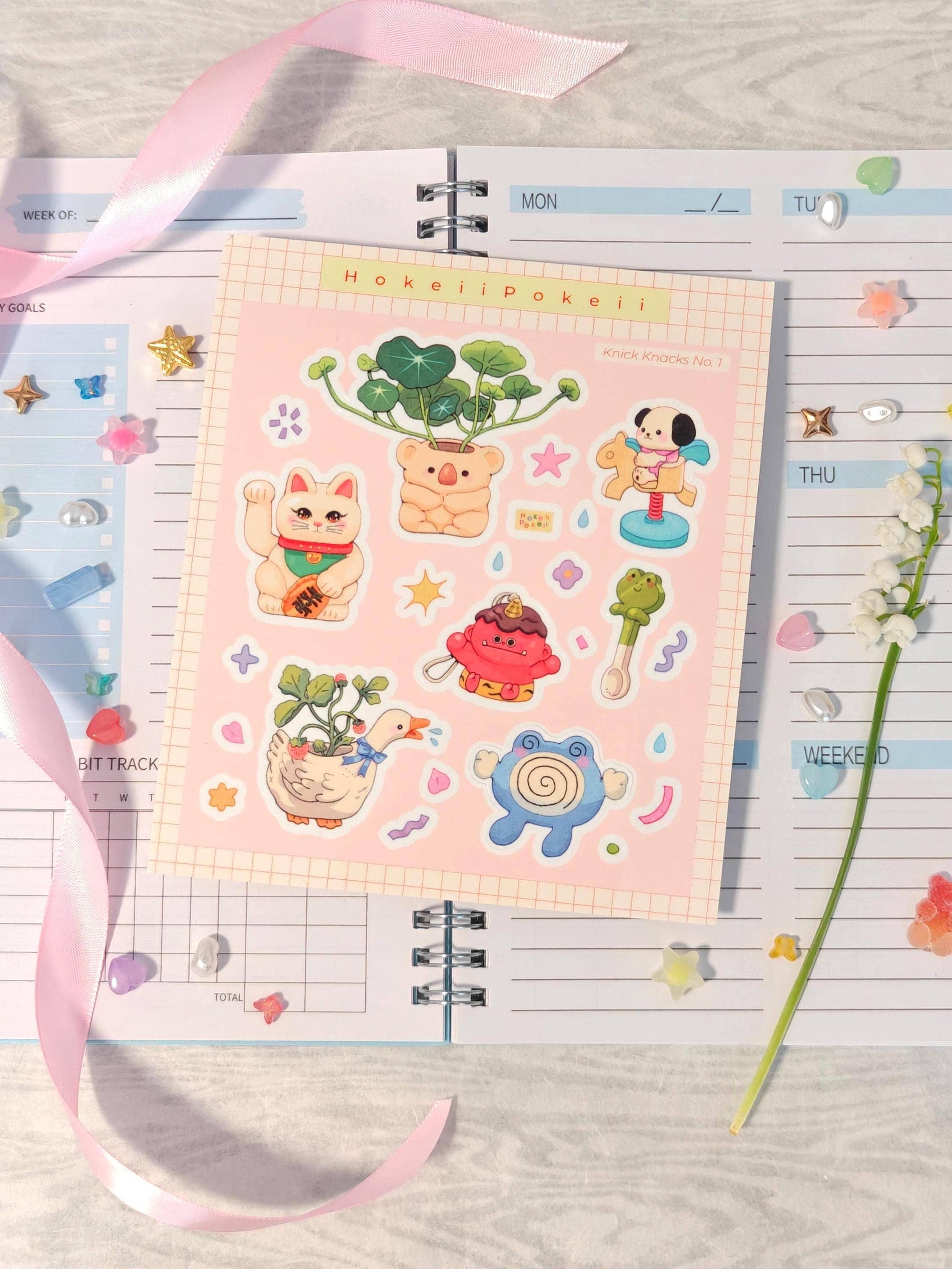 Feuille D'Autocollants Transparent 'Knick Knacks'
