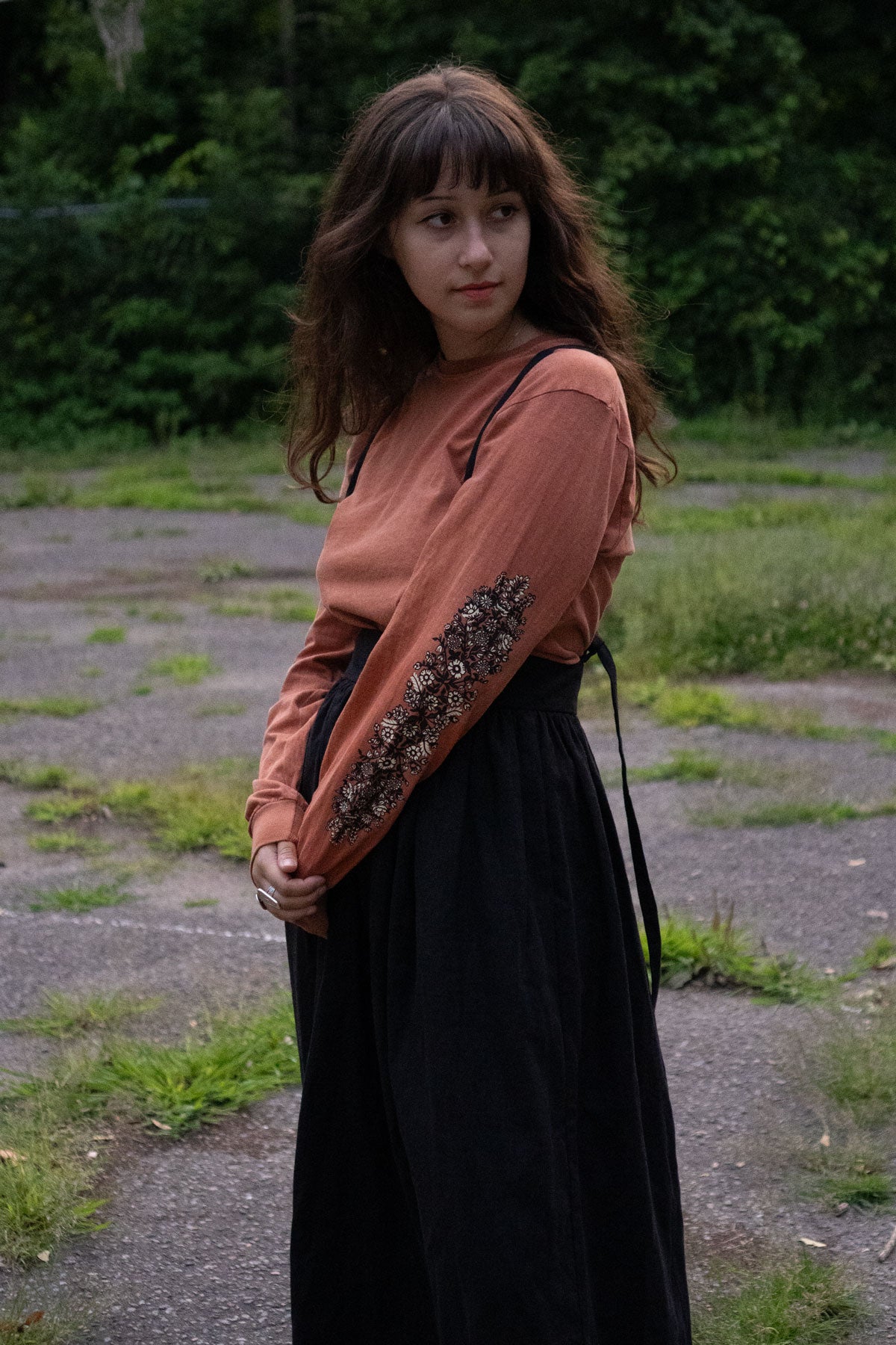 Folk Flowers Long Sleeve Tee