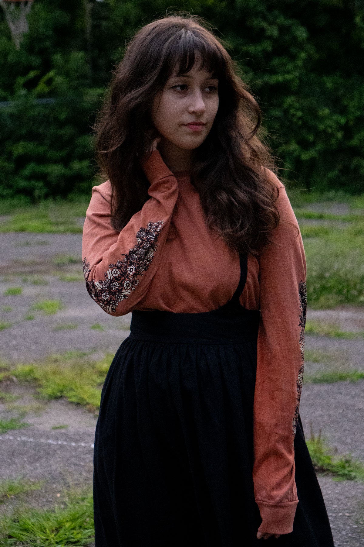 Folk Flowers Long Sleeve Tee