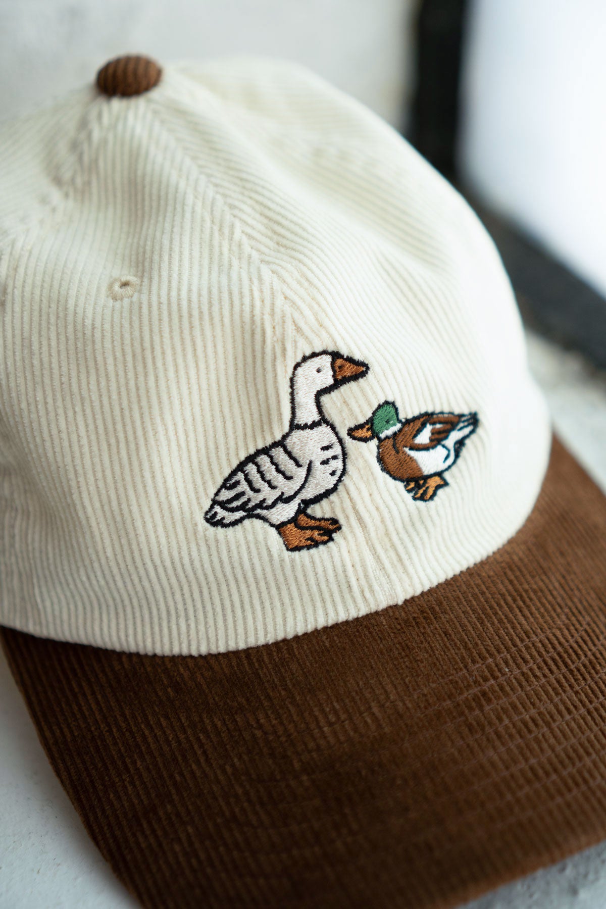 Fowl Two-Tone Corduroy Dad Hat