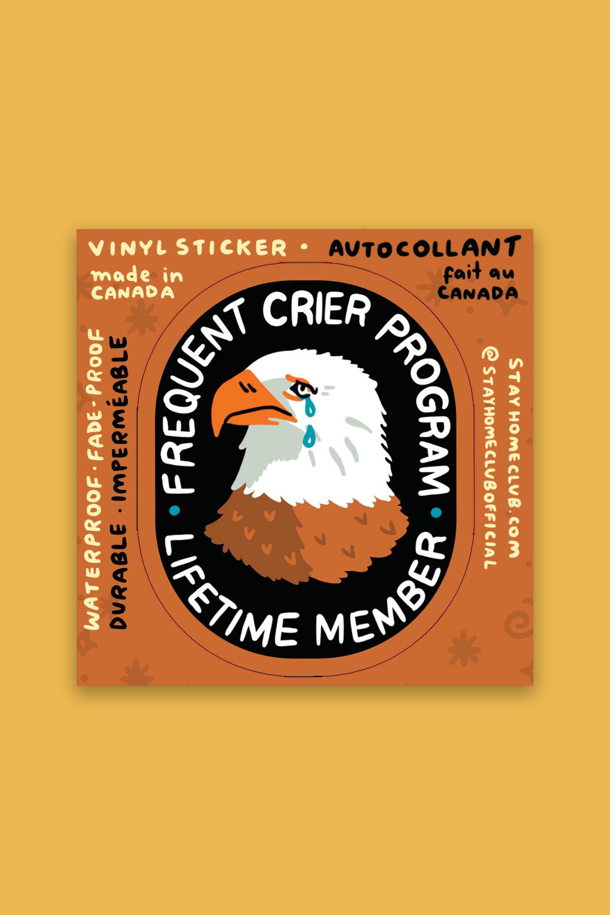 Frequent Crier Vinyl Sticker