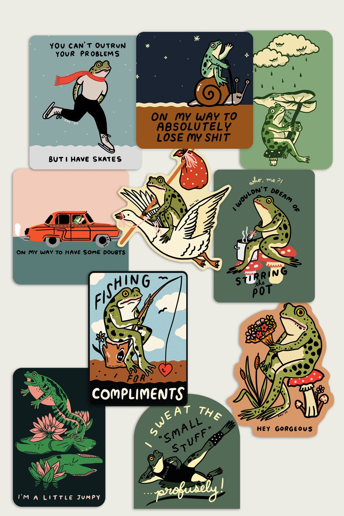 Sticker Bundle: Frogs