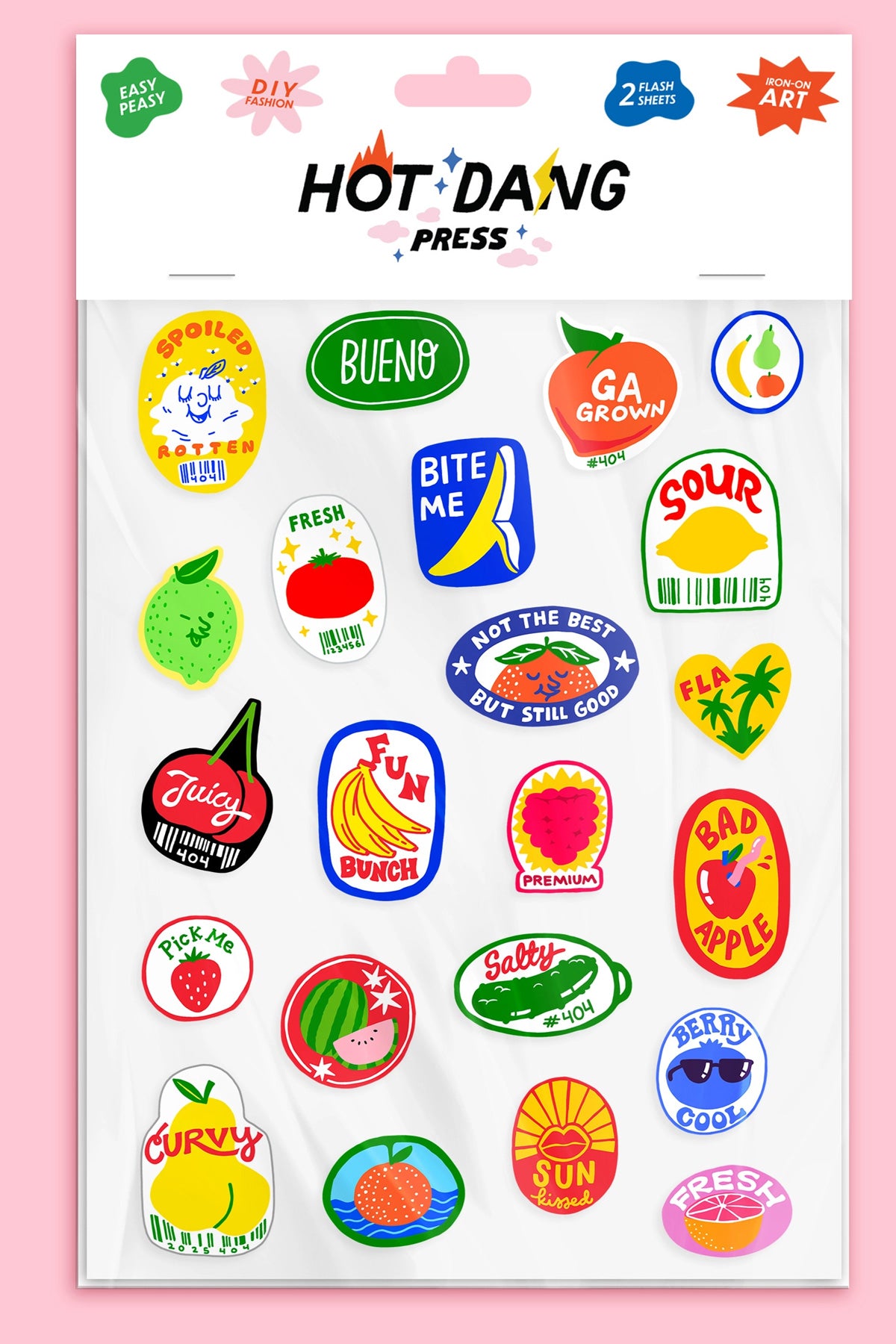 Hot Dang Press Iron-On Art Sheets