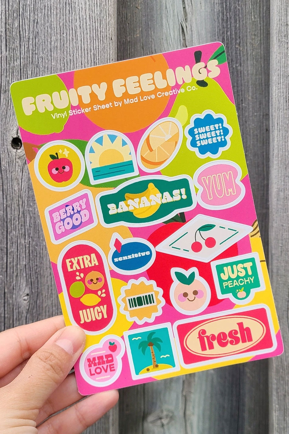 Fruity Feelings Sticker Sheet
