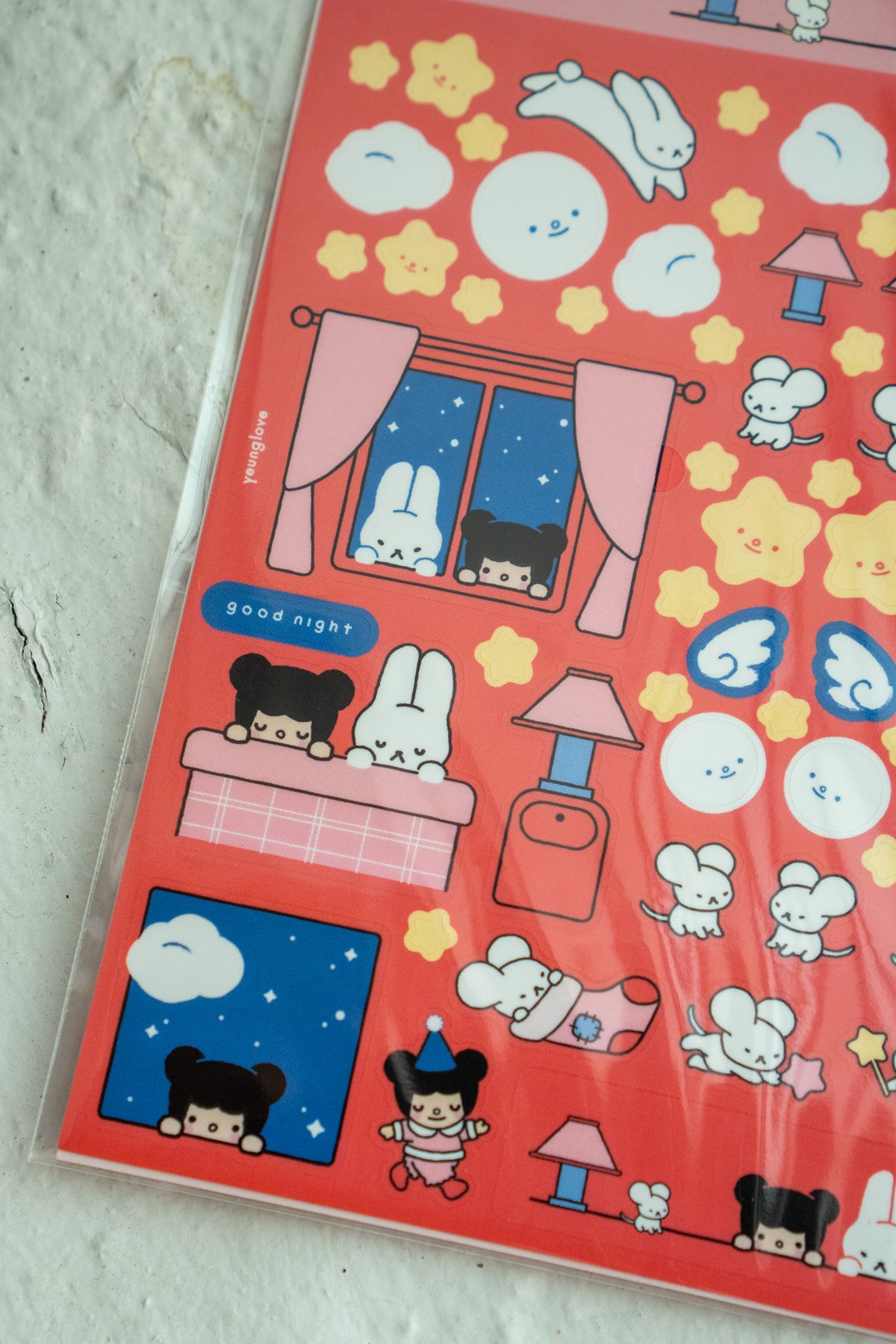 Feuille D'Autocollants 'Goodnight Ninjee'