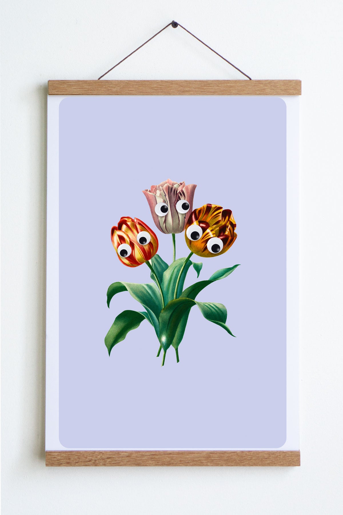 Googly Tulips Print