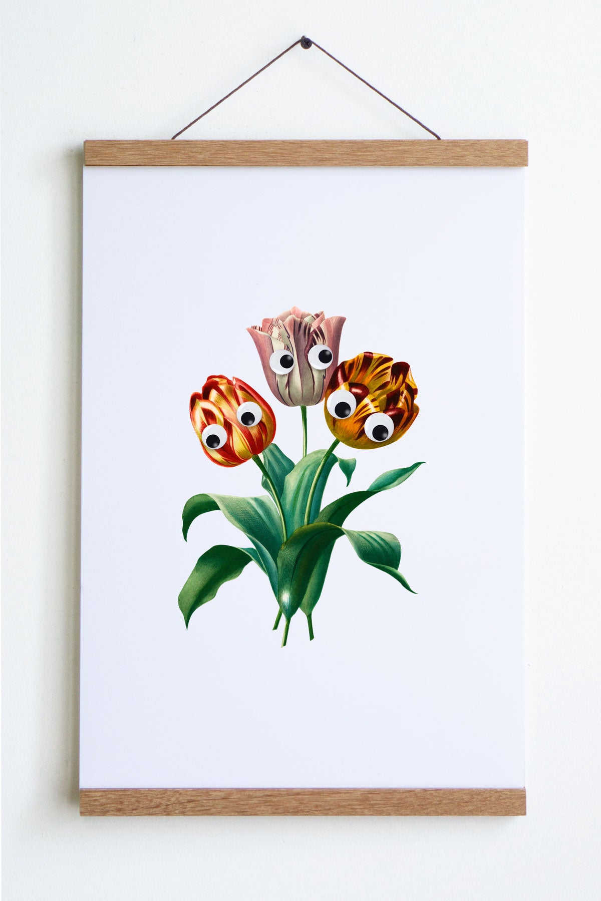 Googly Tulips Print