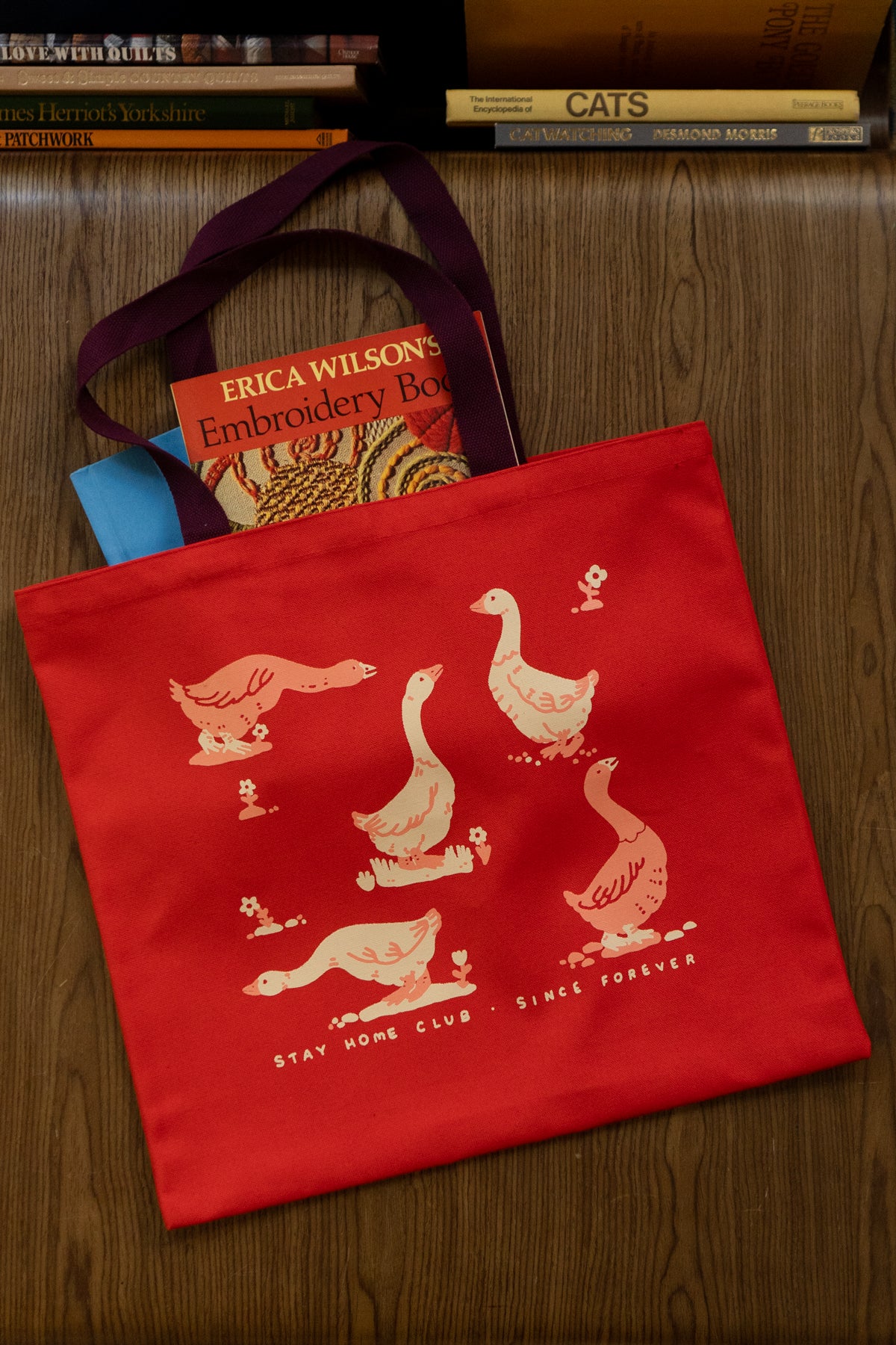 Fourre-Tout Simple 'Goose Morning' | Tomate