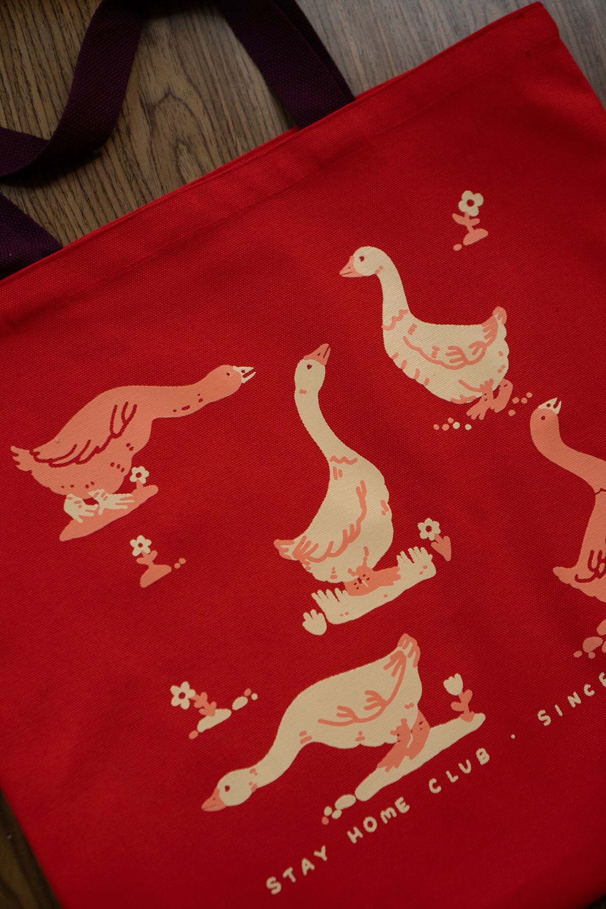 Fourre-Tout Simple 'Goose Morning' | Tomate