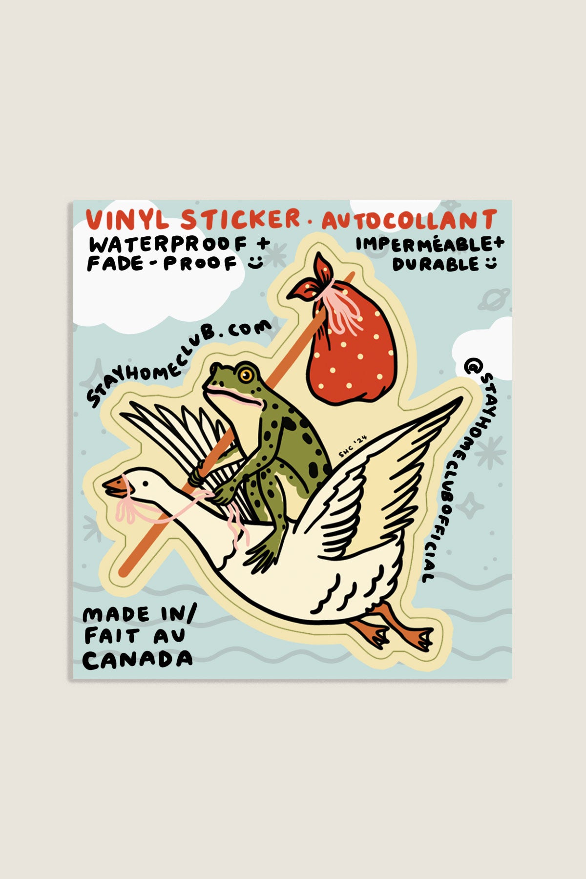 Goose Ride Vinyl Sticker