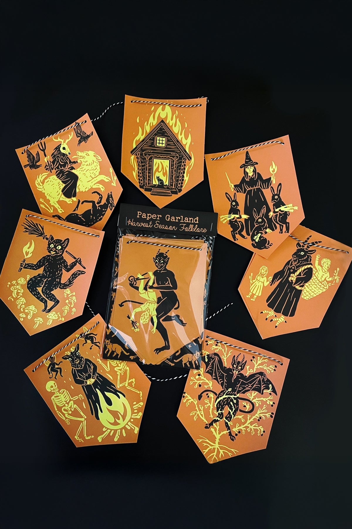 Harvest Season Folklore - Paper Garland