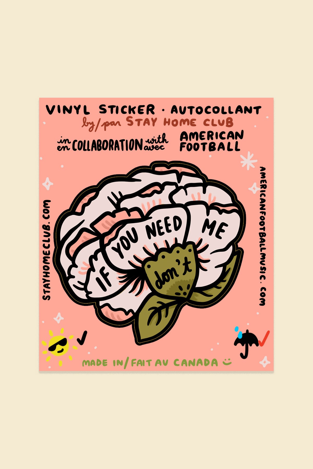 If You Need Me Vinyl Sticker