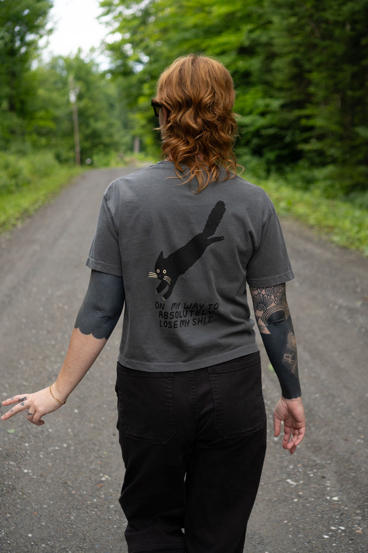 Lose My Shit (Cat) CC Boxy Tee