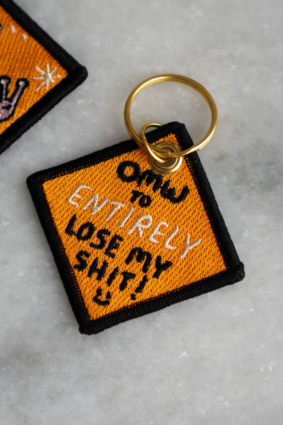 Lose My Shit - Embroidered Keychain