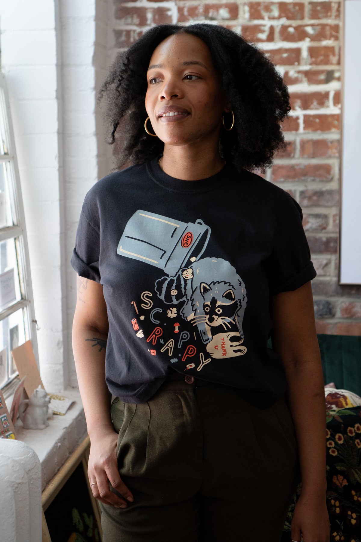 Scrappy Raccoon Boxy Tee