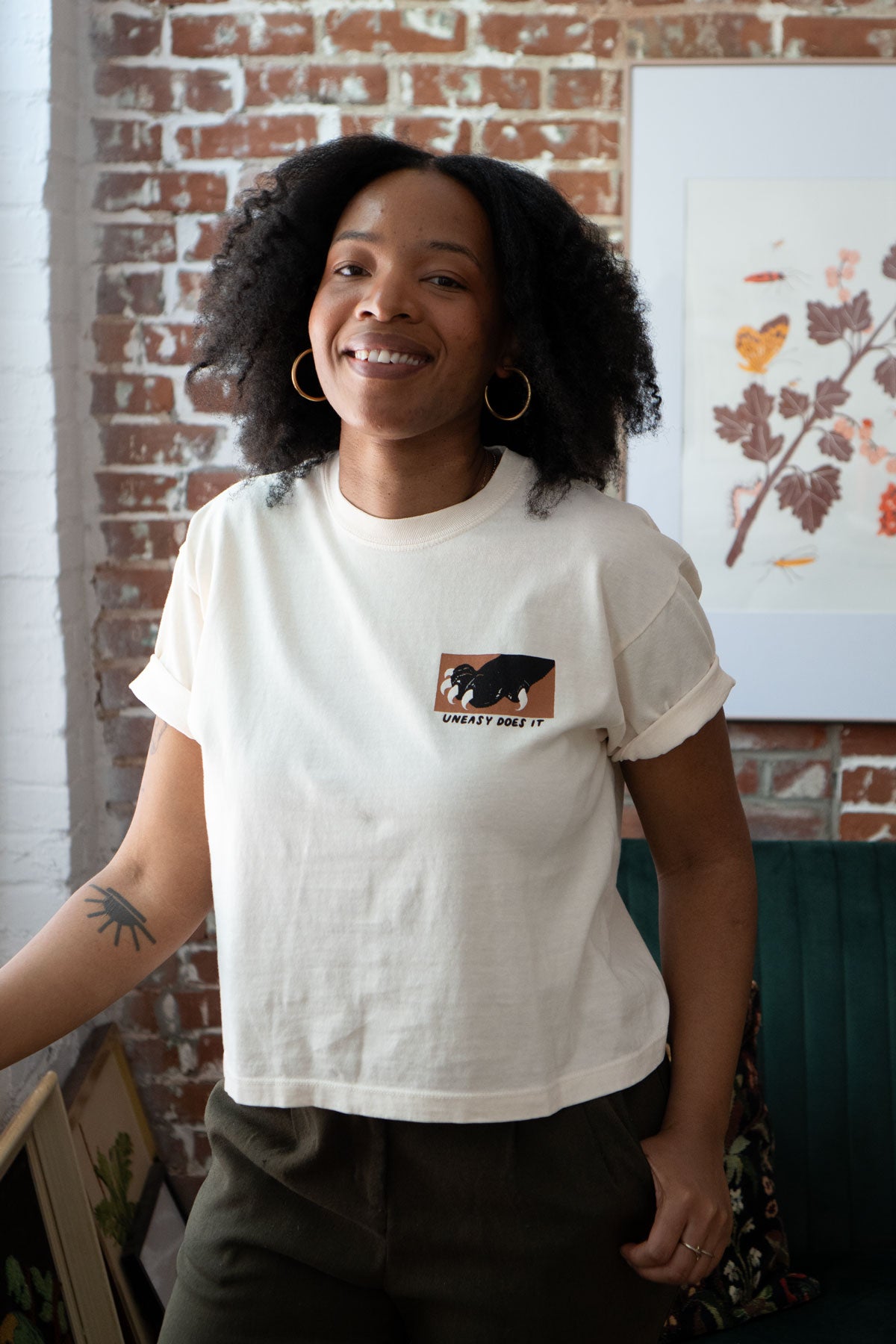 Uneasy Does It CC Boxy Tee