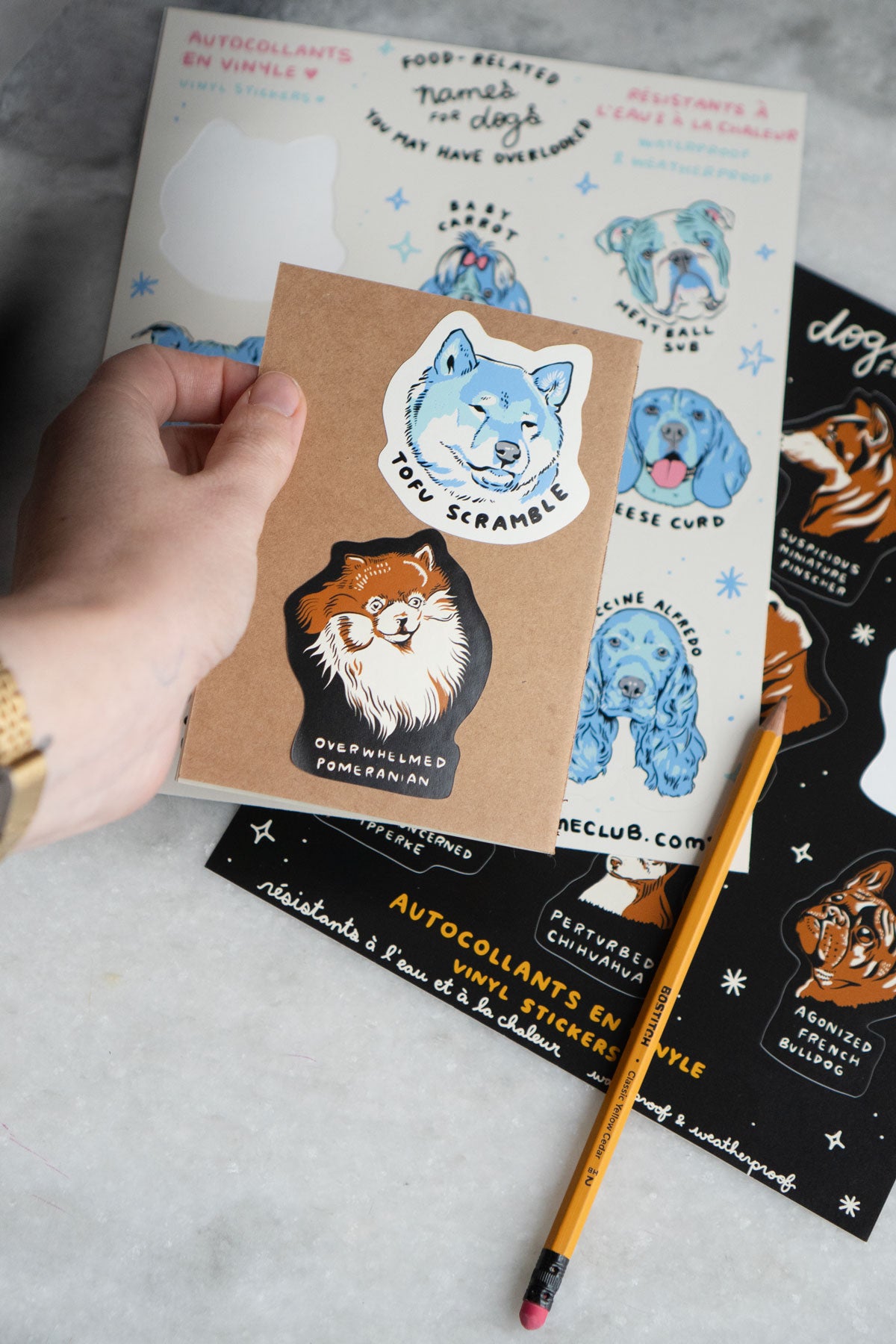 Dogs Feeling Things Mega Sticker Sheet