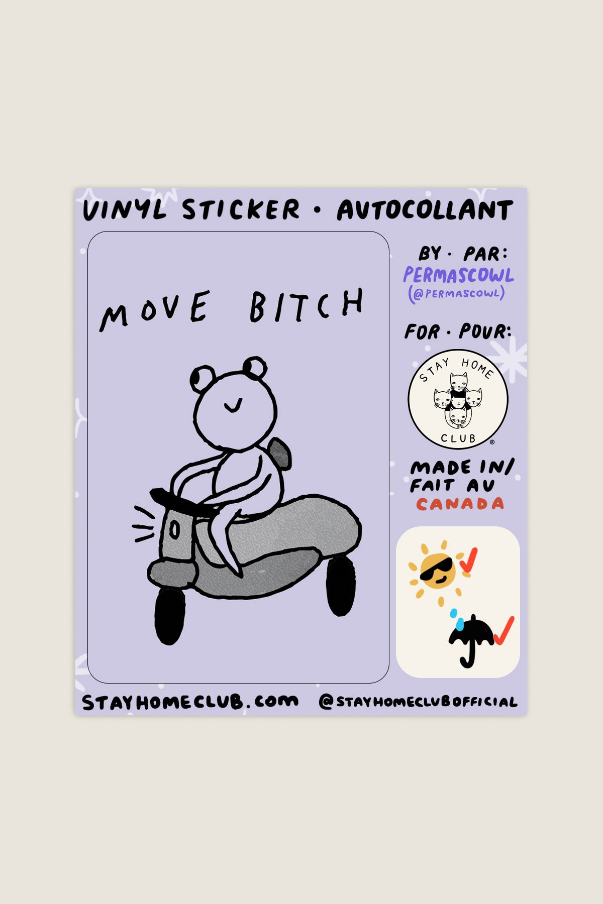 Move Vinyl Sticker