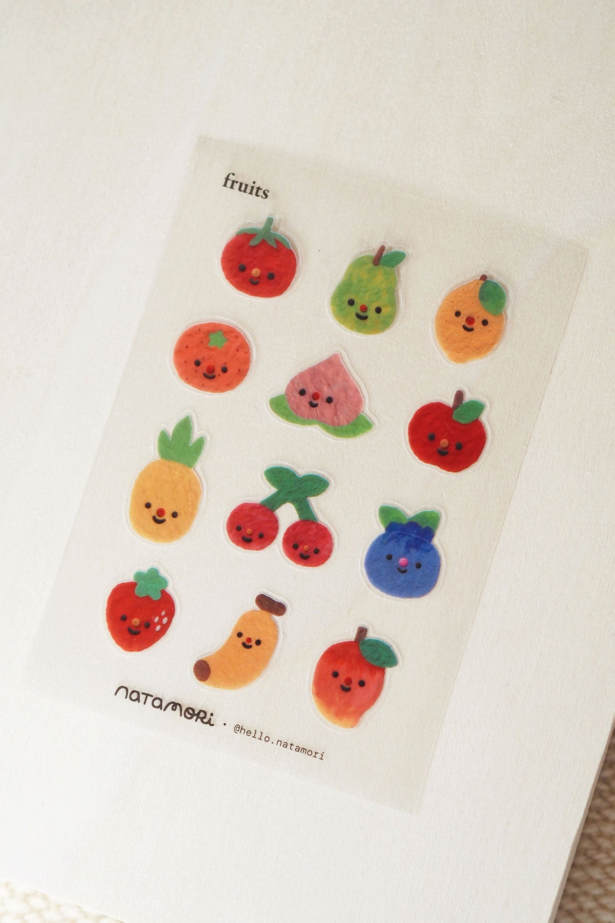 Fruits - Mini Clear Sticker Sheet