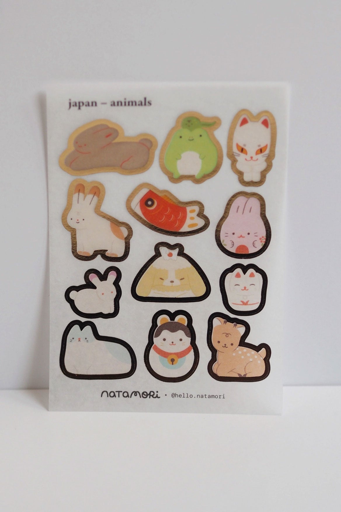 Japan Animals - Mini Washi Sticker Sheet
