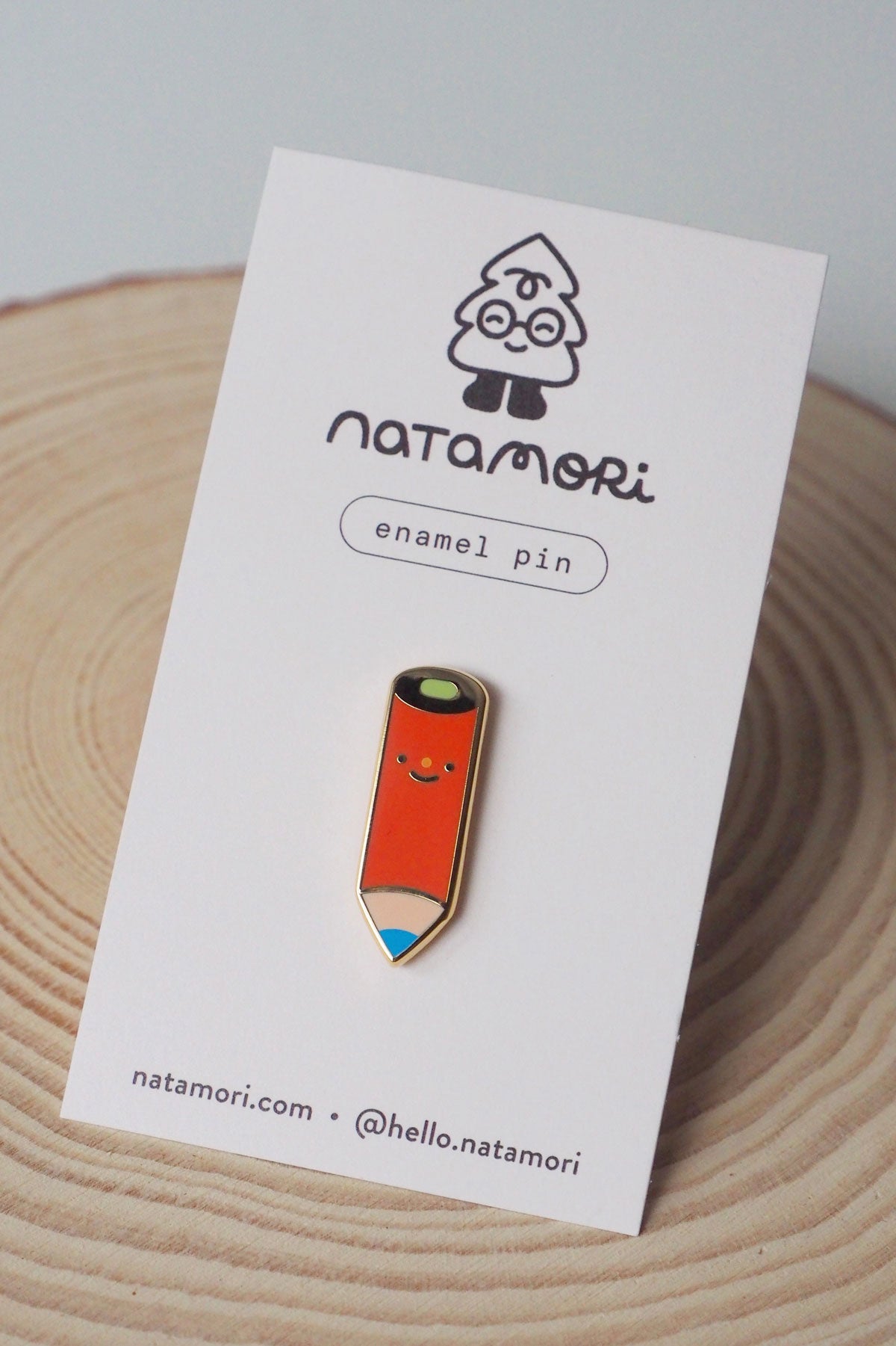 Natamori Red Pencil Pin