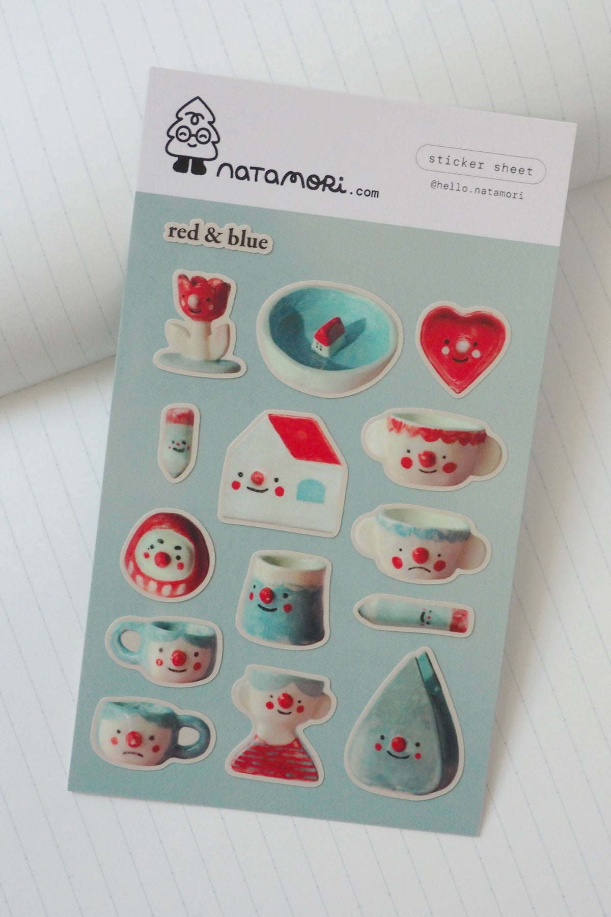 Red + Blue - Sticker Sheet