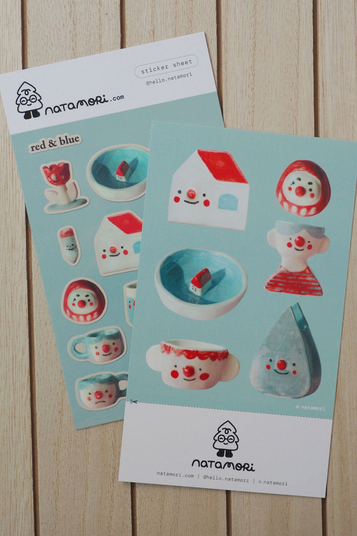 Red + Blue - Sticker Sheet