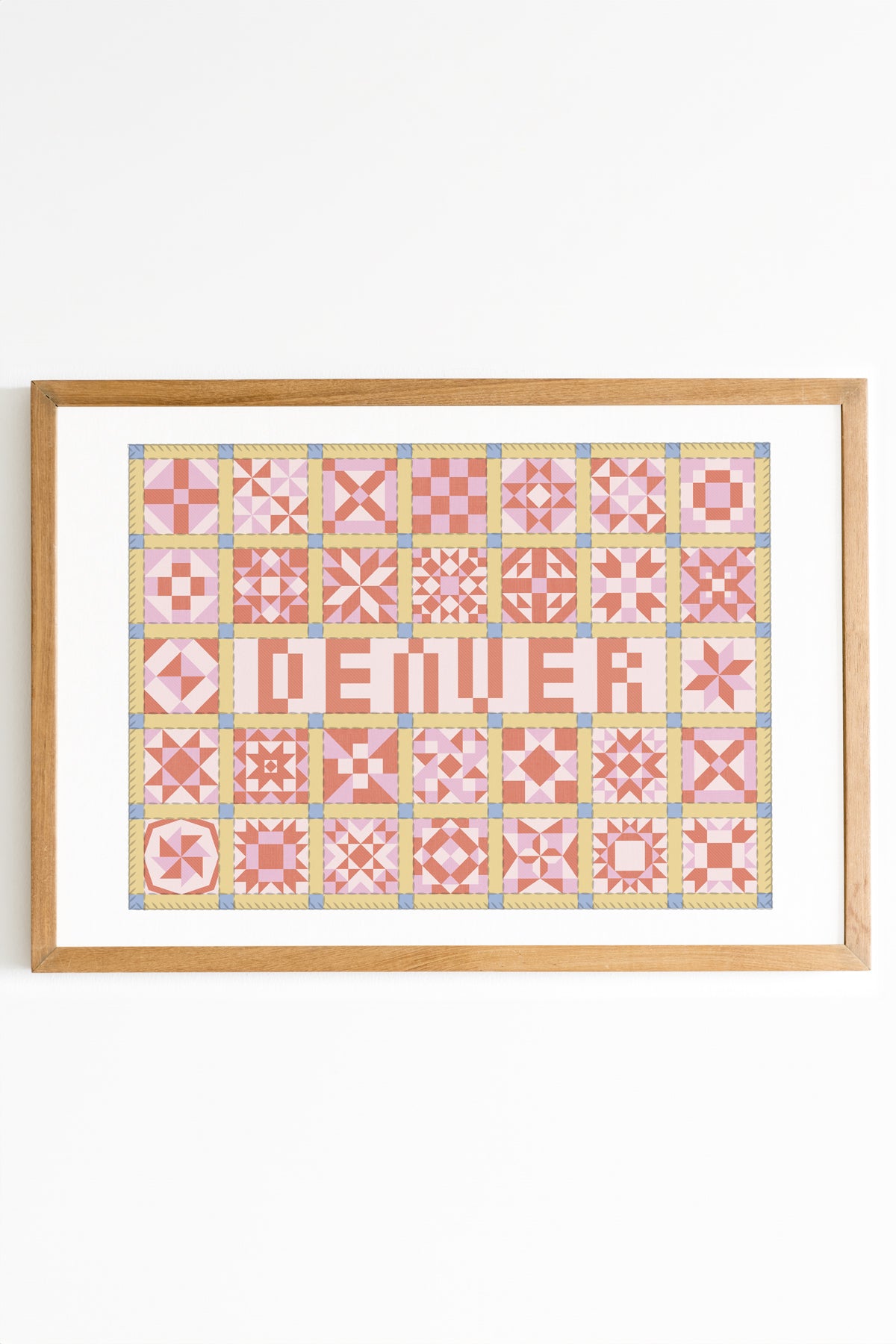 Cities Patchwork Print