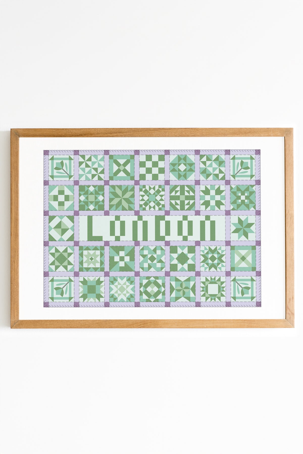 Cities Patchwork Print
