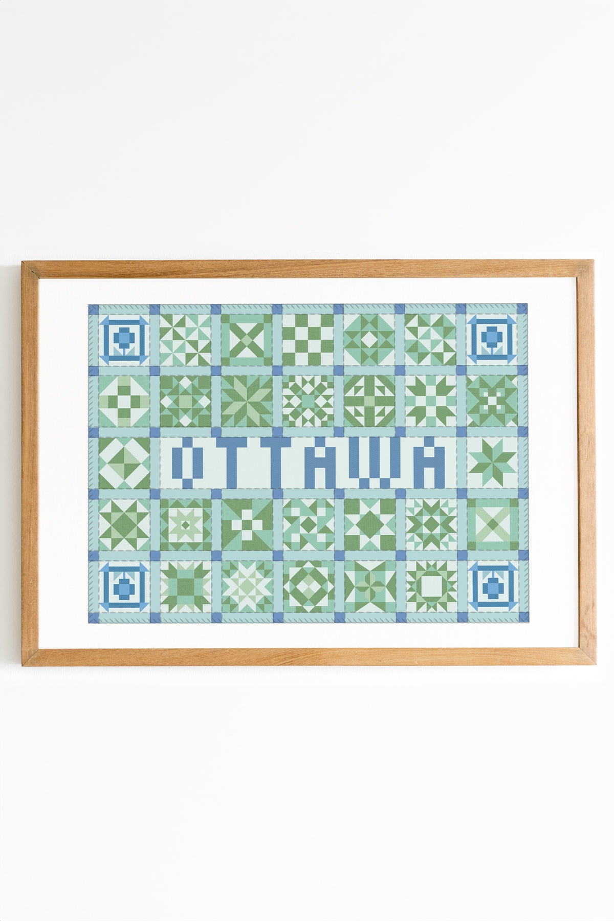 Cities Patchwork Print