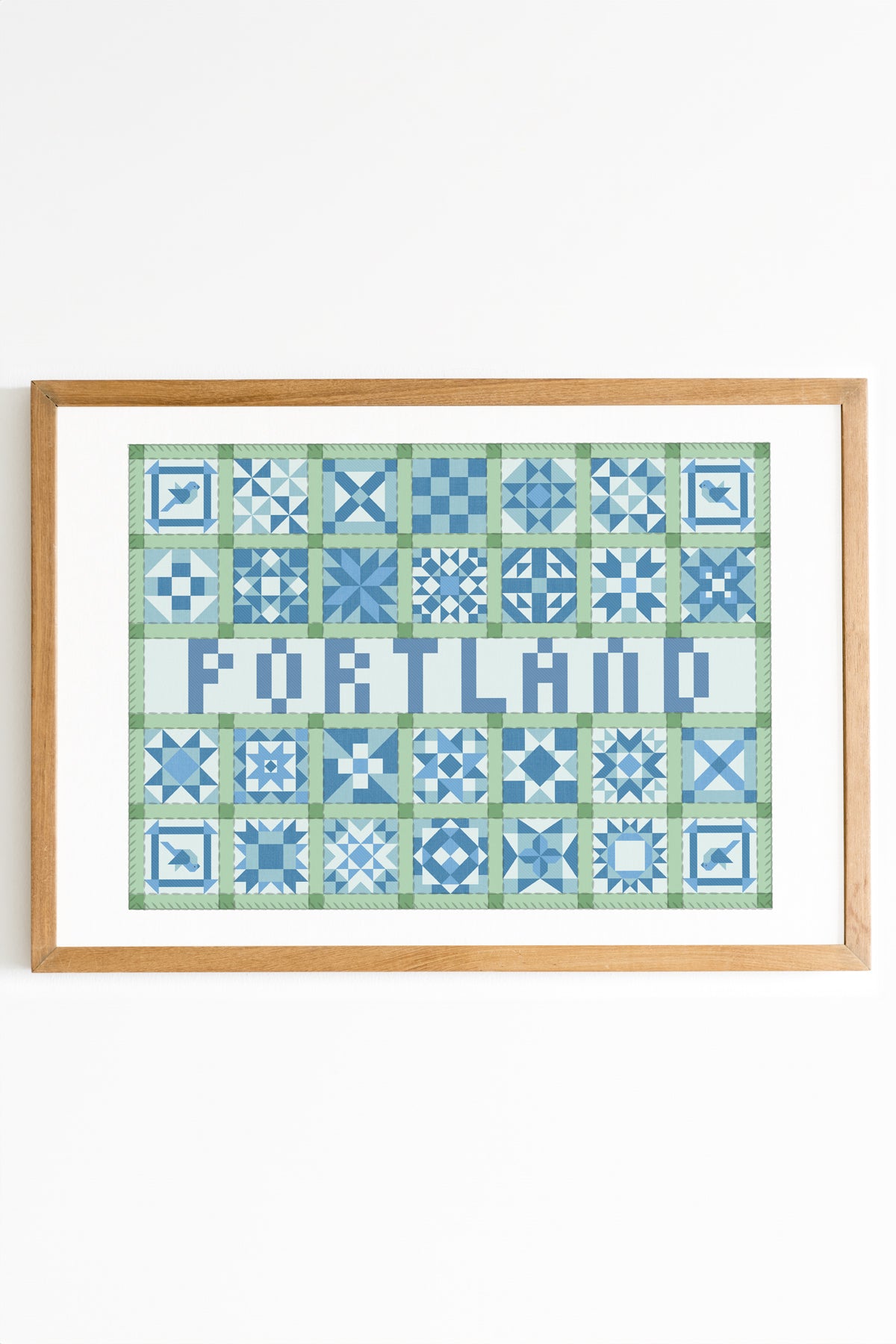 Cities Patchwork Print