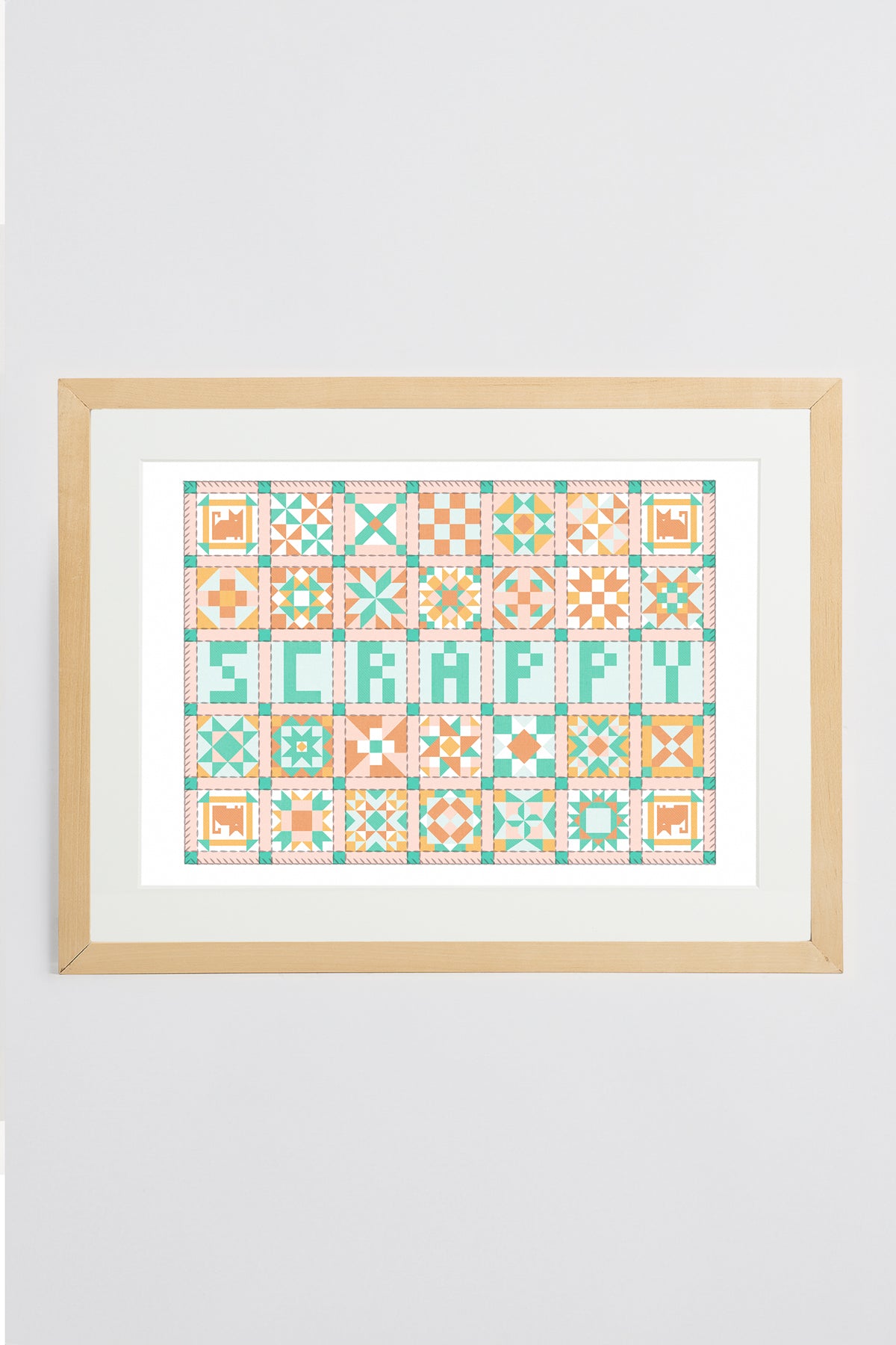 Scrappy Patchwork Print