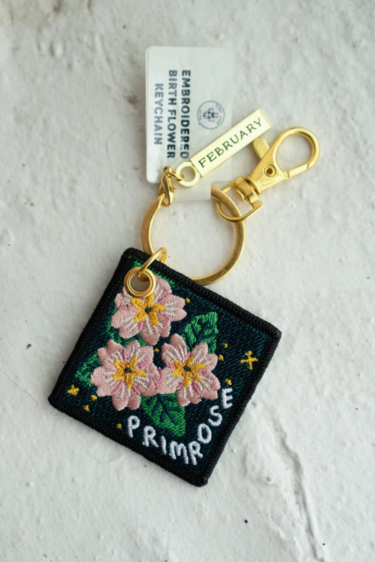 Primrose - February Birth Flower Keychain