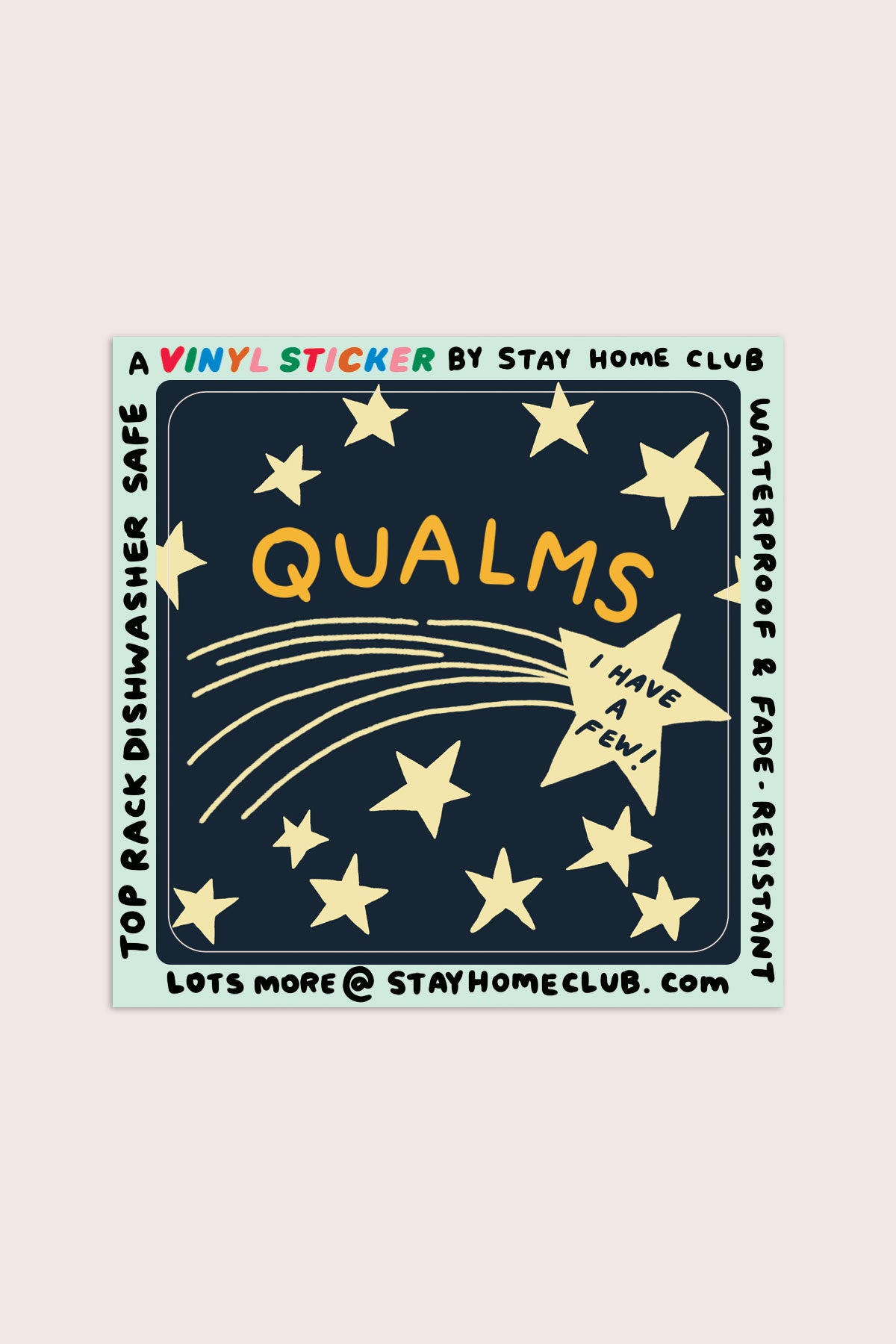 Qualms Vinyl Sticker