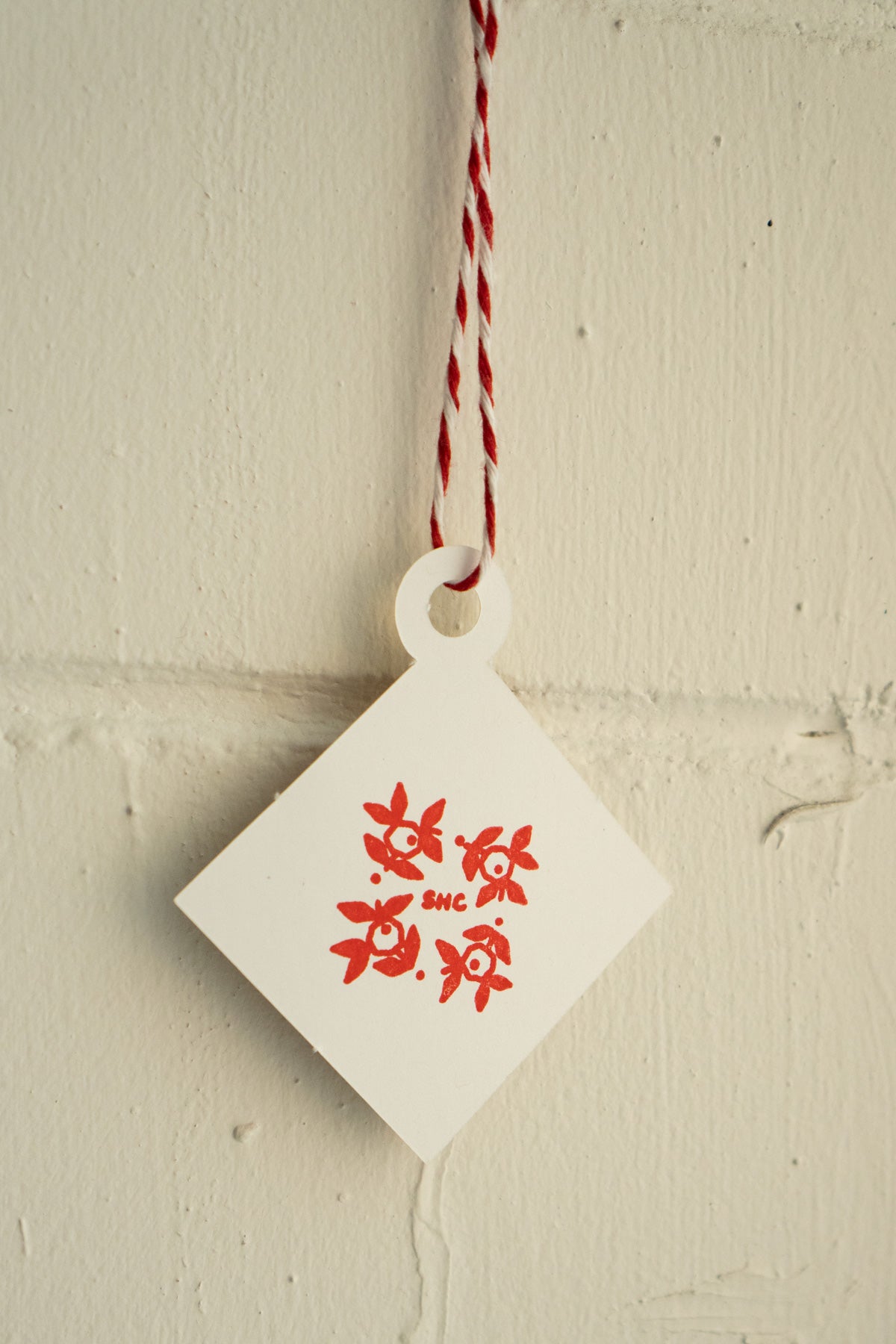 Holiday Quilt Block - Punch-Out Ornament Card