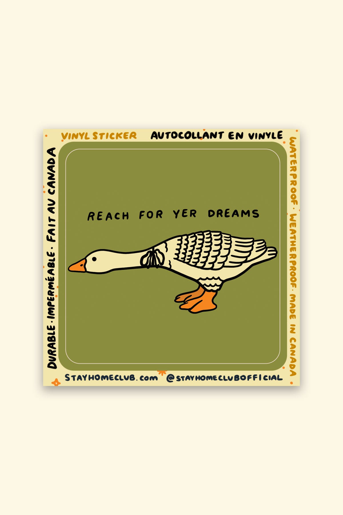 Reach For Yer Dreams Vinyl Sticker