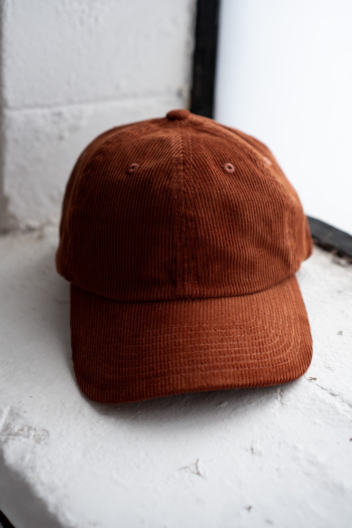 Casquette Uni en Velours Côtelé 