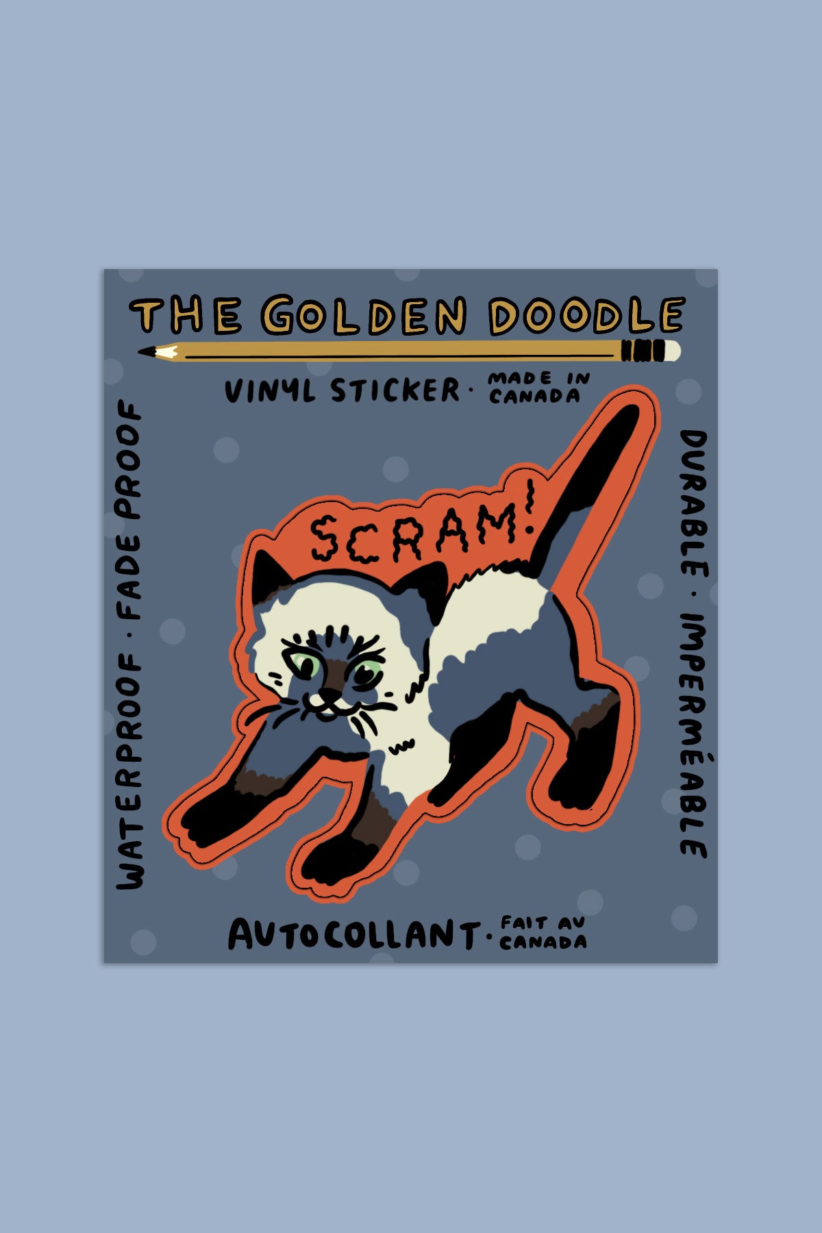 Scram Vinyl Sticker